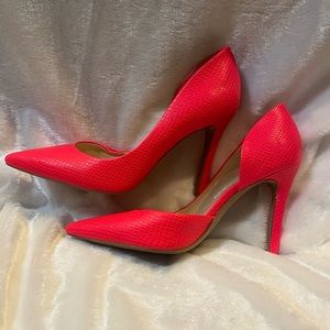 Pink Neon Snake Embossed Jessica Simpson Heels Size 8.5m